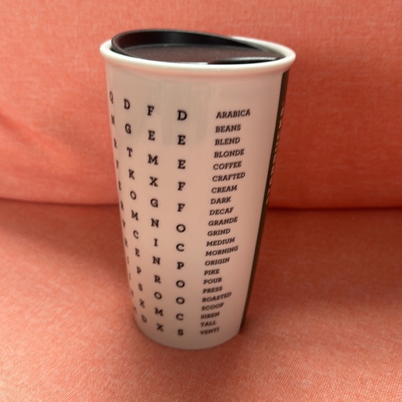 Starbucks Coffee Ceramic Travel Coffee Latte Cup Mug Tumbler Word Search 2016 - Picture 2 of 7